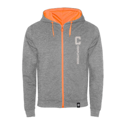 ​​Chaqueta Cremallera Gris/Naranja