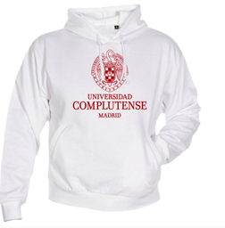 ​​Sudadera Unisex Blanco Capucha